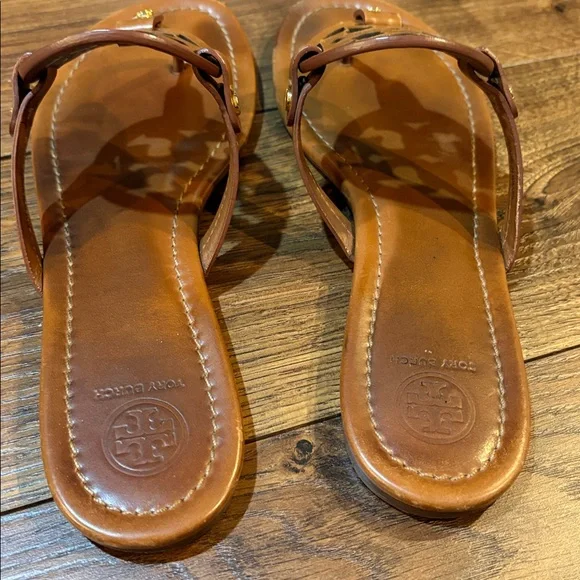 Tory Burch Miller Calf Leather Sandals - Picture 8 of 12